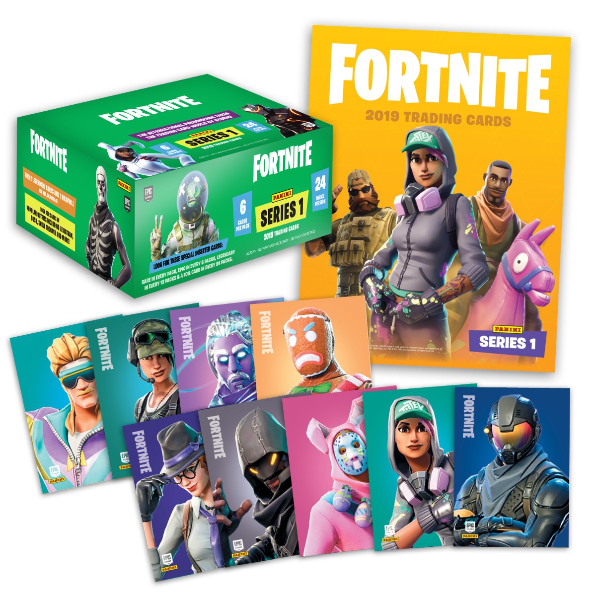 Fortnite serie 1 Trading Cards Starter Pack 2 Cristal 10 Holo 2 cajas de Hobby