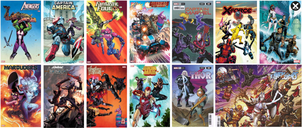 Fortnite Marvel Comic Covers